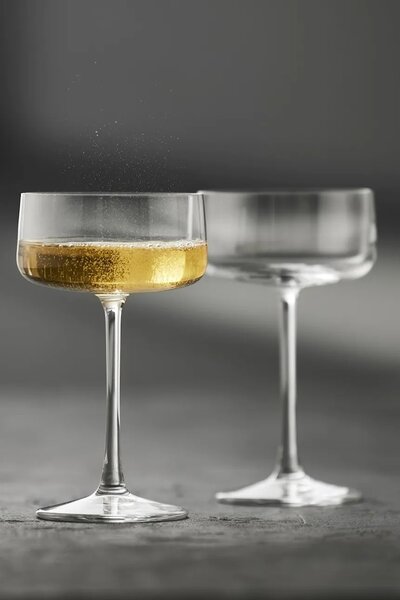 Lyngby Glas komplet kozarcev na peclju za šampanjec iz kristalnega stekla 260 ml