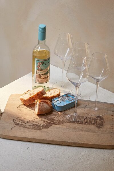 Riviera Maison deska za serviranje iz mangovega lesa 35,5 x 33 x 2 cm