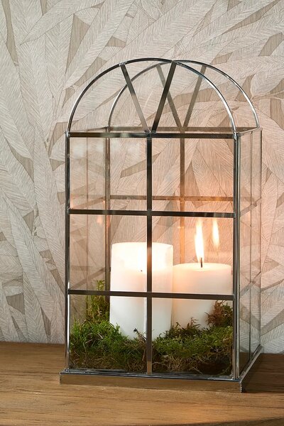 Riviera Maison lanterna dekorativna iz aluminija 19 x 19 x 34 cm