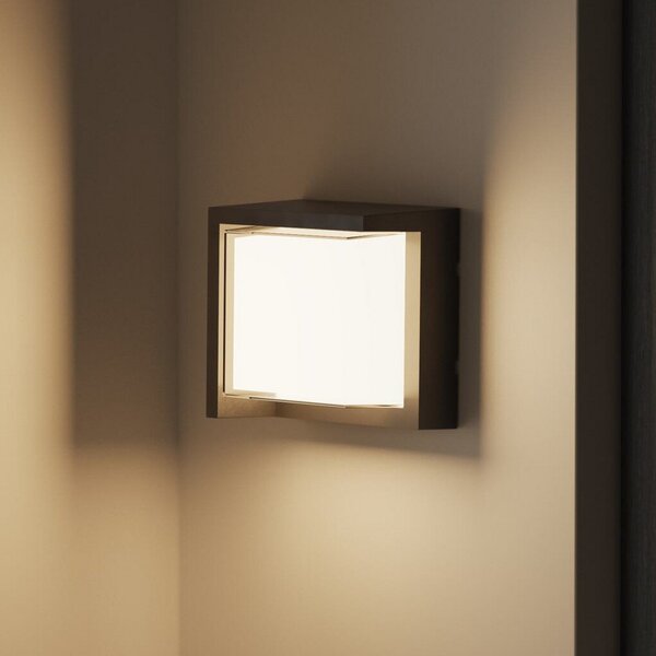 Forlight Stenska svetilka LED Creu, dolžina 17 cm, črna, Črna, Plastika, Sodobni