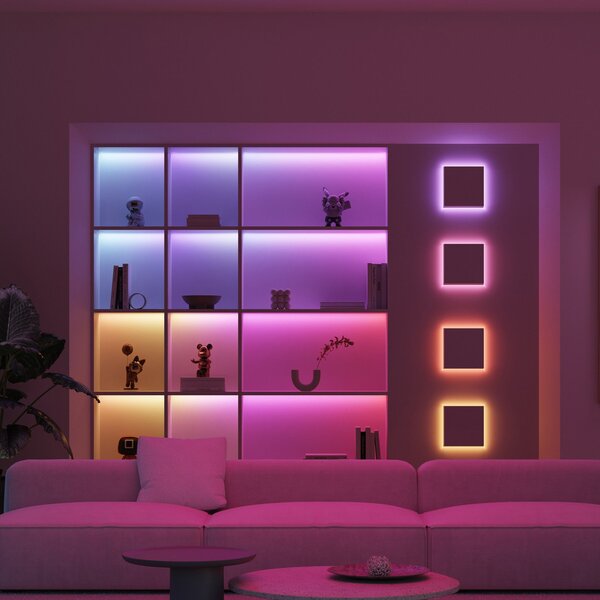 Calex Smart LED-Strip Striplight, dolžina 10 m, CCT, RGB, WLAN, zatemnjen, Bela, Dnevna soba / jedilnica, Plastika, Sodobni