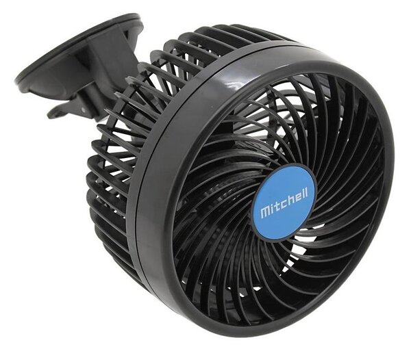 Avto ventilator s priseskom 9W/12V črna