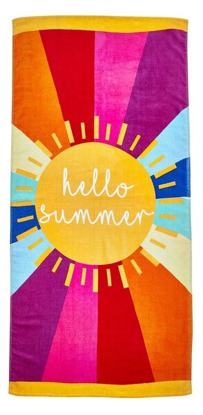 Bombažna brisača za na plažo 76x160 cm Hello Summer – Catherine Lansfield