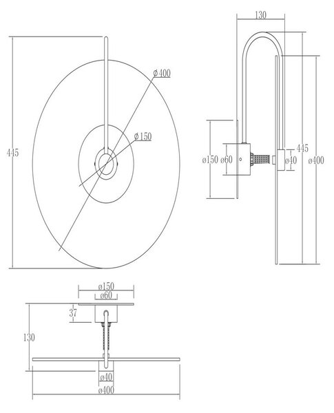 STENSKA SVETILKA 40 W 230 V G9