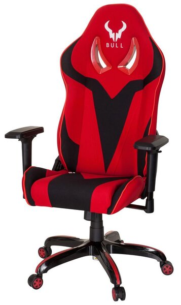 MID.YOU Gaming Stol Promoter Ii, Črna, Rdeča