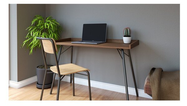 Pisalna miza s ploščo iz orehovega lesa 52x115 cm Rayburn - Woodman