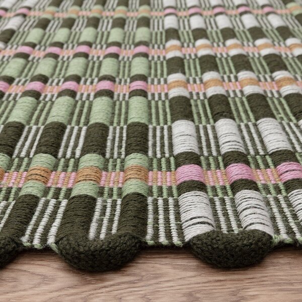 Kaki zelena ročno tkana preproga 120x170 cm – Asiatic Carpets