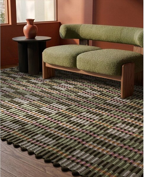 Kaki zelena ročno tkana preproga 120x170 cm – Asiatic Carpets