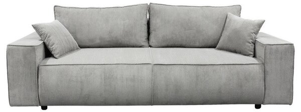 ZOFA S POSTELJNO FUNKCIJO, siva tekstil