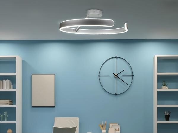 LED Zatemnitveni nadgradni lestenec LED/72W/230V 3000-6500K krom + Daljinski upravljalnik