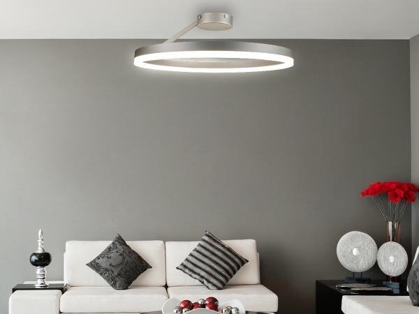 LED Zatemnitveni nadgradni lestenec LED/40W/230V 3000-6500K krom + Daljinski upravljalnik