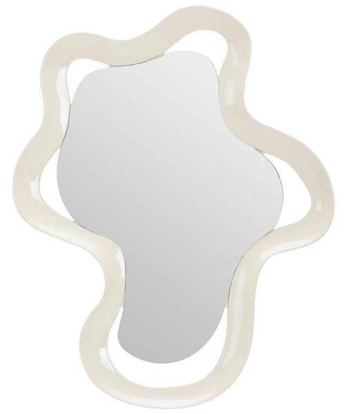 STENSKO OGLEDALO, 50/63/3,8 cm steklo, leseni material