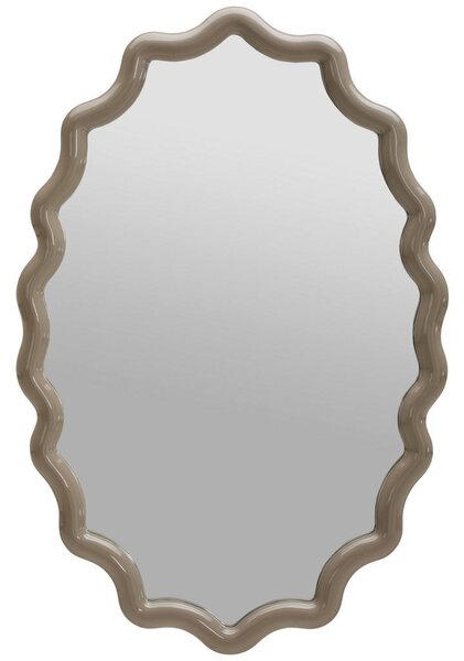 STENSKO OGLEDALO, 80/120/4,5 cm steklo, leseni material