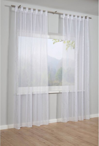 Bela prosojna zavesa iz tančice 140x245 cm – Sehlbach