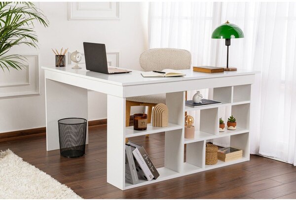 Pisalna miza v mat dekorju 120x130 cm Vesper – Kalune Design