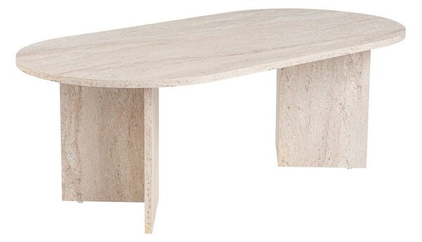 Bež klubska mizica v polsijajnem dekorju 60x119 cm Sable – Kalune Design