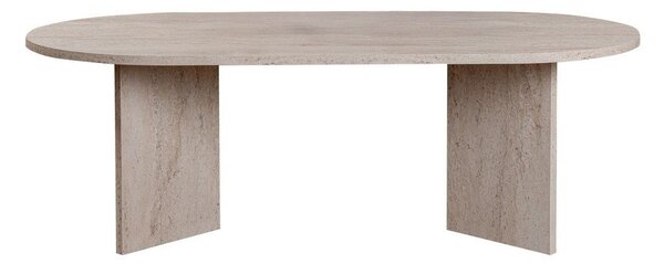 Bež klubska mizica v polsijajnem dekorju 60x119 cm Sable – Kalune Design