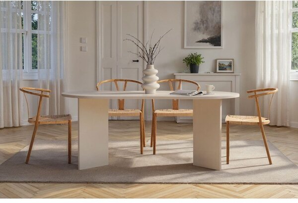 Jedilna miza v polsijajnem dekorju 89,5x180 cm Sablin – Kalune Design