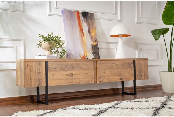 TV omarica v borovem dekorju v naravni barvi 180x50x29,5 cm Serenity – Kalune Design