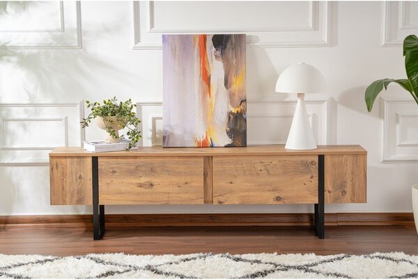 TV omarica v borovem dekorju v naravni barvi 180x50x29,5 cm Serenity – Kalune Design
