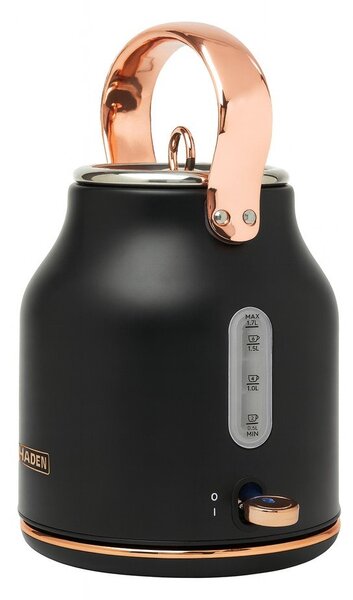 Črn grelnik vode 1,7 l Heritage – Haden