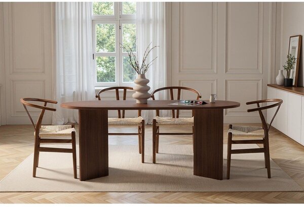Jedilna miza v orehovem dekorju 89,5x180 cm Sablin – Kalune Design