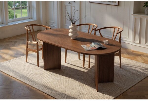 Jedilna miza v orehovem dekorju 89,5x180 cm Sablin – Kalune Design