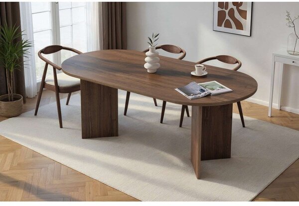 Jedilna miza v orehovem dekorju 90x200 cm Sabella – Kalune Design