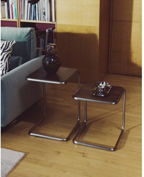 Stranska mizica v orehovem dekorju 42x42 cm Tarsel – Kave Home