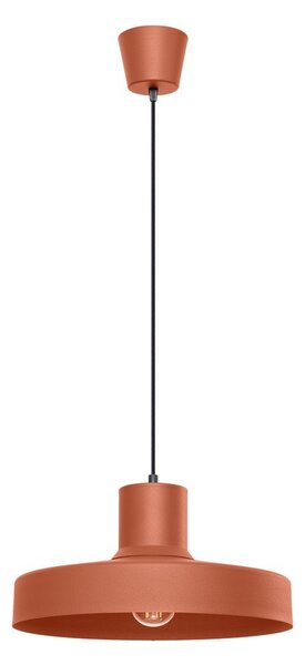 Oranžna viseča svetilka s kovinskim senčilom Vito – Sollux