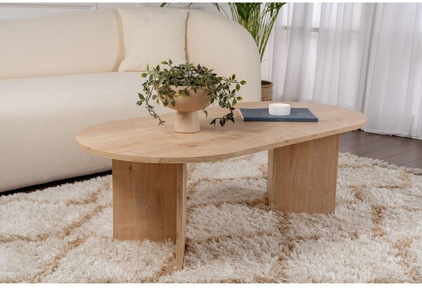 Klubska mizica v hrastovem dekorju v naravni barvi 60x119 cm Sable – Kalune Design