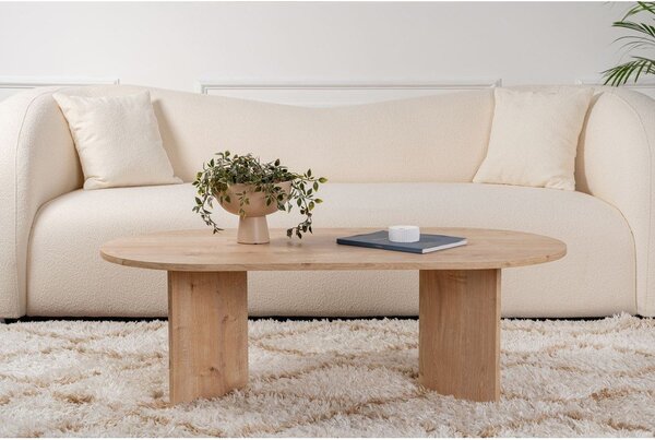 Klubska mizica v hrastovem dekorju v naravni barvi 60x119 cm Sable – Kalune Design