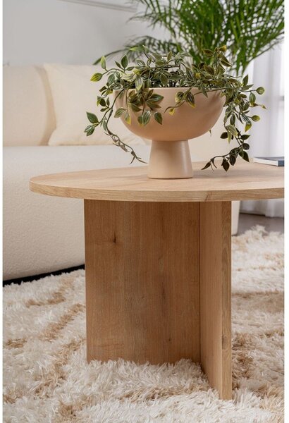 Klubska mizica v hrastovem dekorju v naravni barvi 60x119 cm Sable – Kalune Design