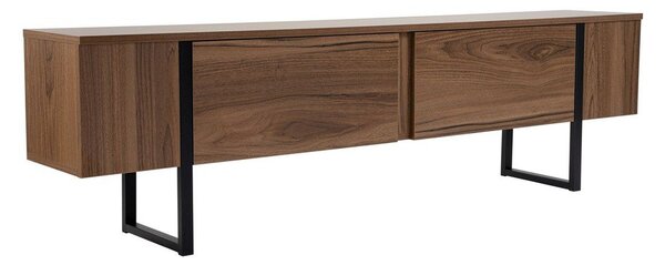 TV omarica v orehovem dekorju v temni naravni barvi 180x50x29,5 cm Serenity – Kalune Design