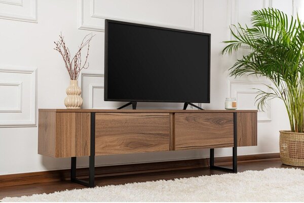 TV omarica v orehovem dekorju v temni naravni barvi 180x50x29,5 cm Serenity – Kalune Design