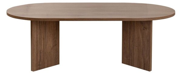 Temno rjava klubska mizica v orehovem dekorju 60x119 cm Sable – Kalune Design