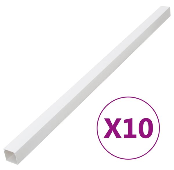 VidaXL Kabelska cev 50x25 mm 10 m PVC