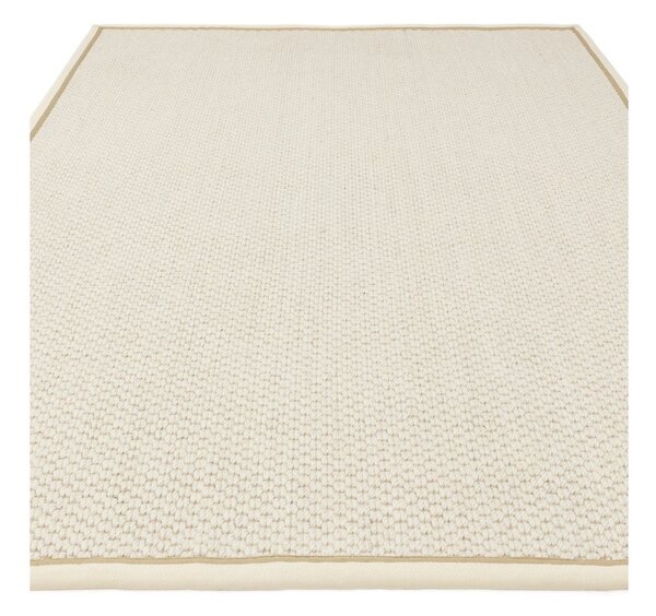 Kremno bel obojestranski ročno tkan tekač iz mešanice volne 67x240 cm Korra Double Loop – Asiatic Carpets