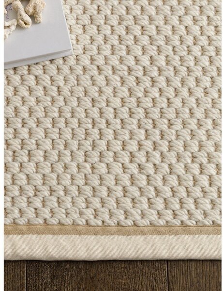 Kremno bel obojestranski ročno tkan tekač iz mešanice volne 67x240 cm Korra Double Loop – Asiatic Carpets