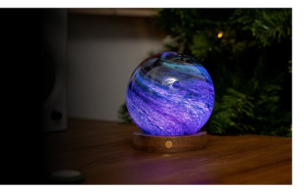 Temno rjava/v temni naravni barvi svetlobna dekoracija na USB ø 12 cm Stellar Ocean – Gingko