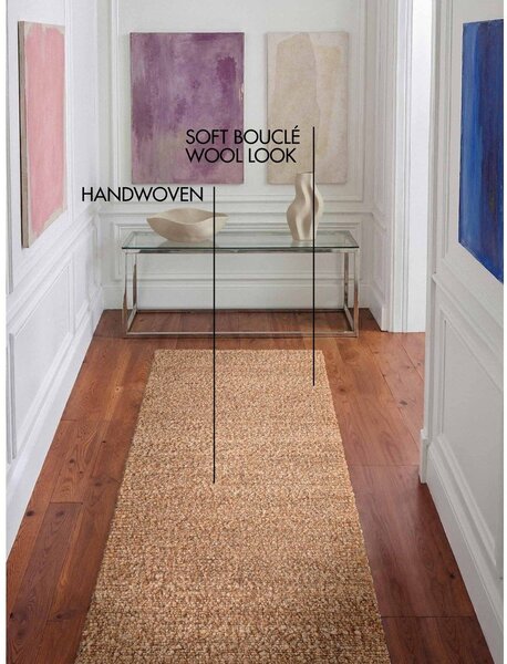 Bež ročno tkan tekač 80x300 cm Notting Hill Portobello – Ted Baker