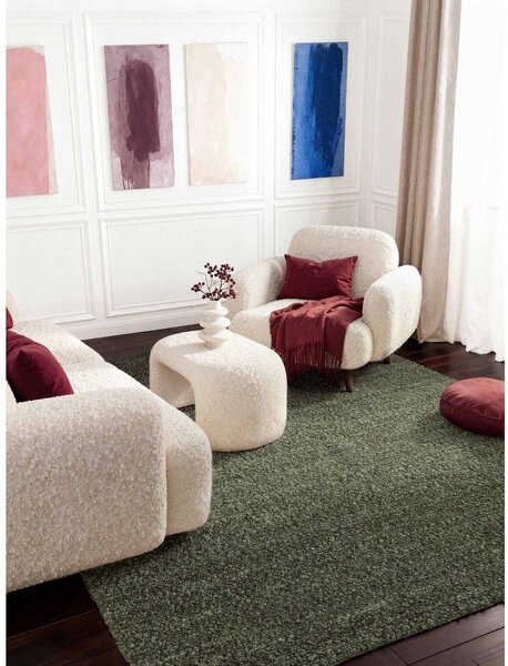 Zelena ročno tkana bouclé preproga 120x170 cm Notting Hill Portobello – Ted Baker