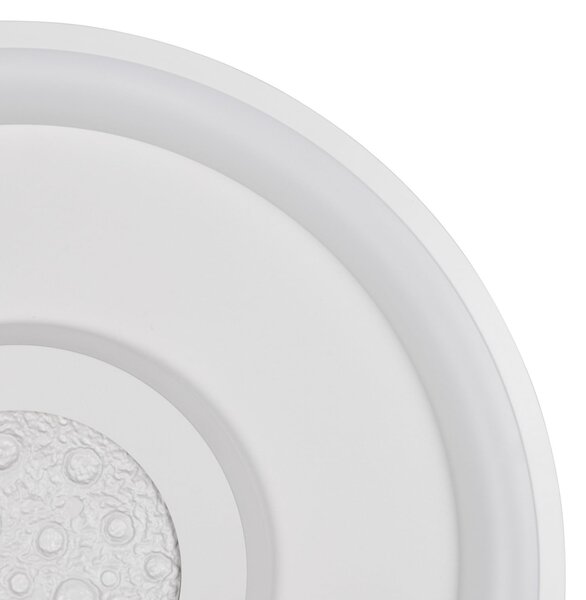 Reality Leuchten LED-stropna svetilka Nexalo, bela, kovinska, CCT, daljinski upravljalnik, zatemnjen, Bela, Dnevna soba / jedilnica, Kovina, Sodobni