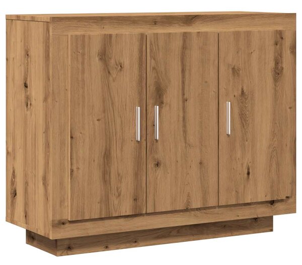 VidaXL Sideboard artisian hrast 92x35x75 cm konstruiran les