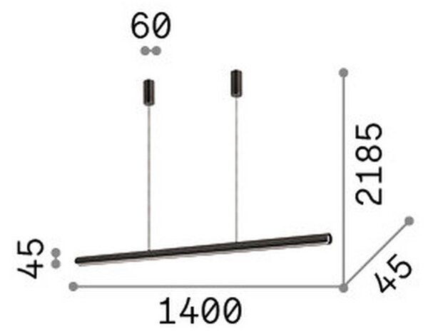 VISEČA LED-SVETILKA 35 W 3000 K 220-240 V