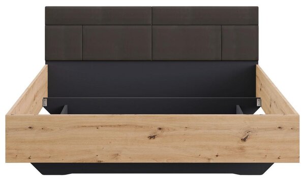 Premium Living Postelja Karpo, Siva, Barva Hrasta, 160x200