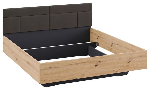 Premium Living Postelja Karpo, Siva, Barva Hrasta, 160x200