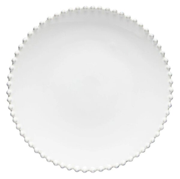 Krožnik iz bele keramike Costa Nova Pearl, ⌀ 28 cm