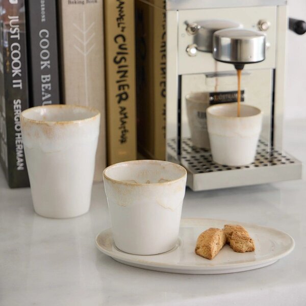 Bela/bež lončena skodelica 210 ml Grespresso – Costa Nova