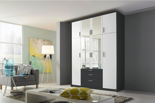 Modern Living Omara S Klasičnimi Vrati Hildesheim, Bela, Siva